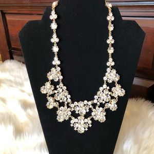 Charter Club Gold Tone Crystal Necklace